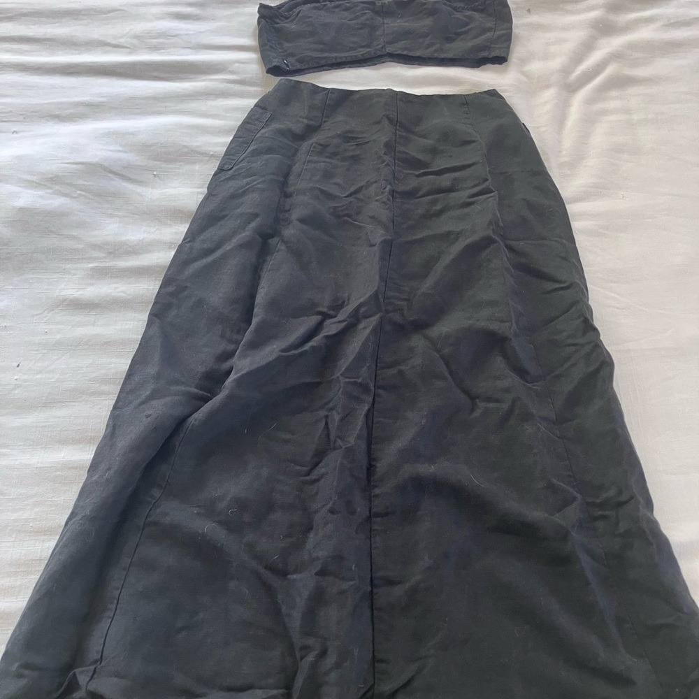 Reformation Elegant Black Buttoned Ensemble - image 4